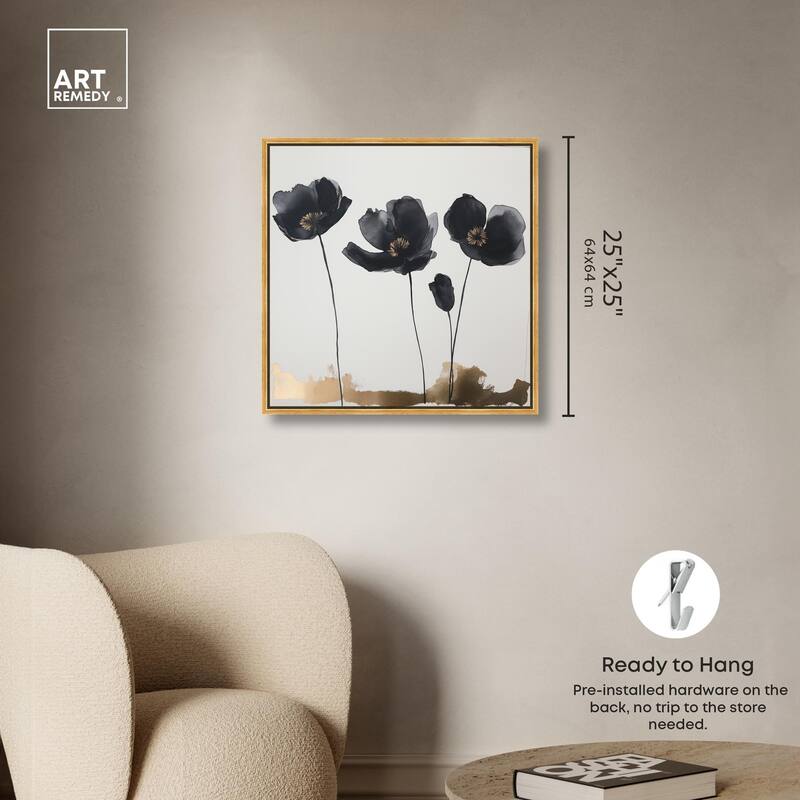 Nocturnal Flowers I Canvas by Art Remedy