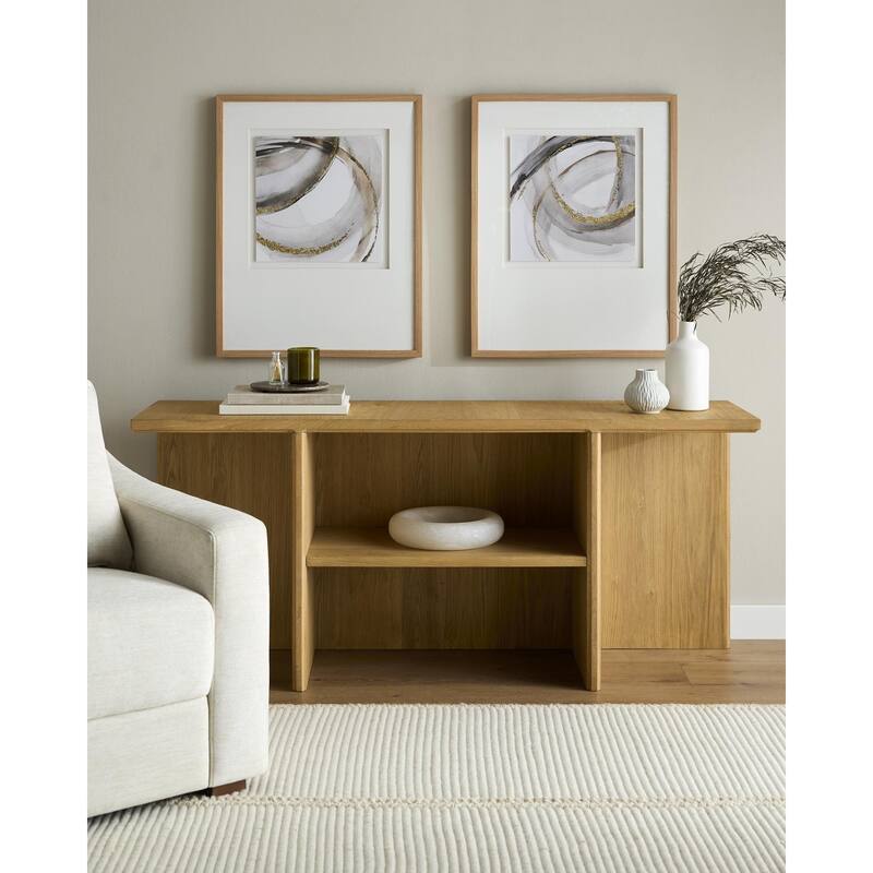 Livabliss Thetis Modern Framed Art Set of 2 - Brown