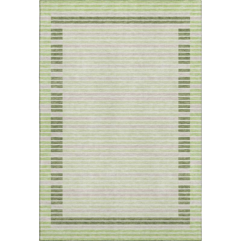 Premium Washable Super Soft Border Geo Mayfield Rug