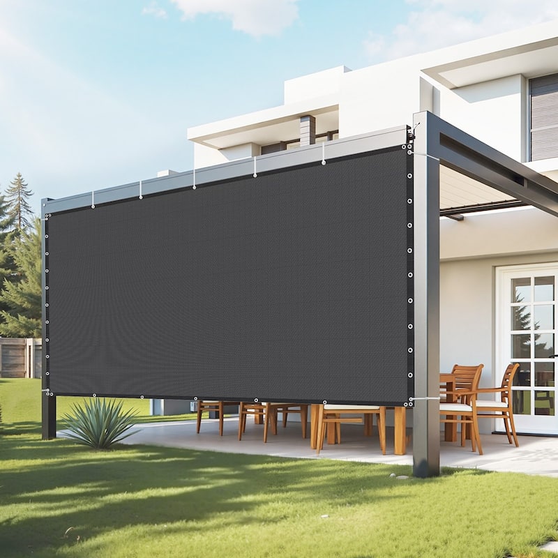 140 GSM HDPE Rectangular Outdoor Shade Cloth with 90%UV Protection Waterproof Sunblock Mesh