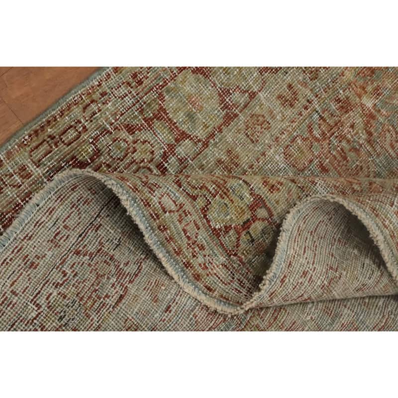 Hand Knotted Oriental 100% Wool Carpet Traditional Floral Navy Blue & Blues Mahal Area Rug - 6' 4'' X 4' 2''