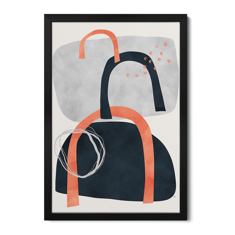 Ophi Premium Framed Poster by Tracie Andrews - Black - 32x24x1