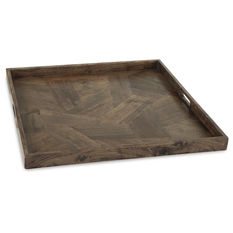 Signature Design by Ashley Heddford Brown Tray - 27" W x 27" D x 2" H
