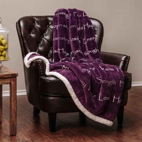 Chanasya Faux Fur Gift Care Throw Blanket With Reversible Sherpa