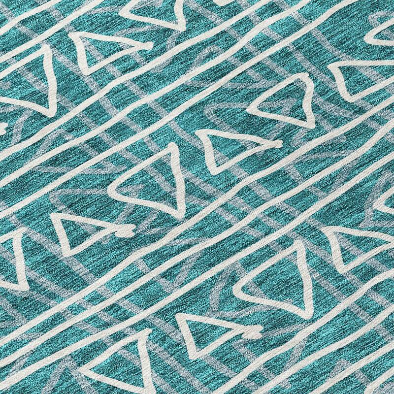 Machine Washable Indoor/ Outdoor Chantille Boho Morrocan Rug