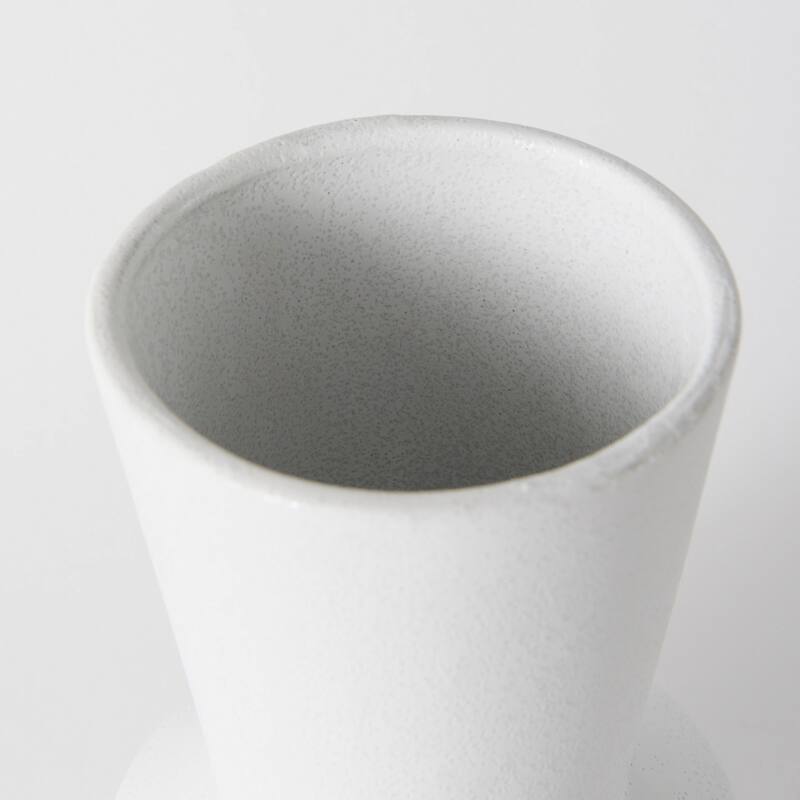 Laforge 5.5L x 5.5W x 9.4H White Ceramic Vase