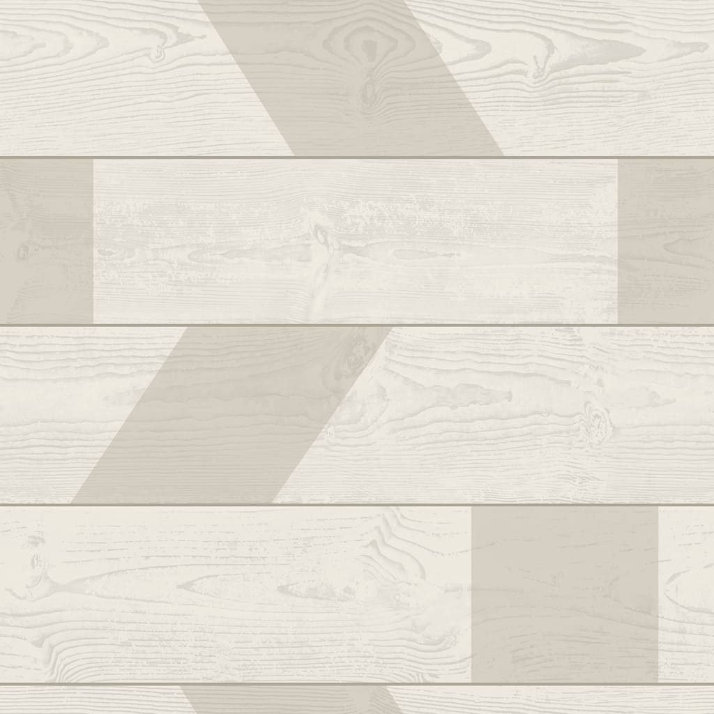Scott Living Natural Graphic Shiplap Self Adhesive Wallpaper