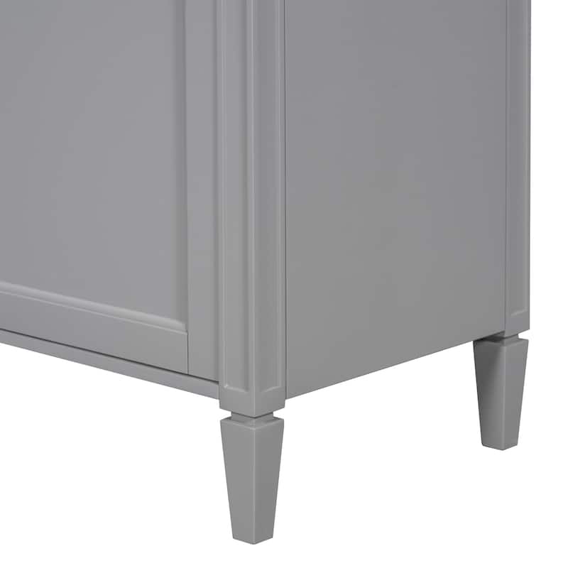 Bathroom Vanity with Top Sink, Bathroom Storage Cabinet with 2 Drawers and 1 Door, Bathroom Vanities with 1 Tip-out Drawer