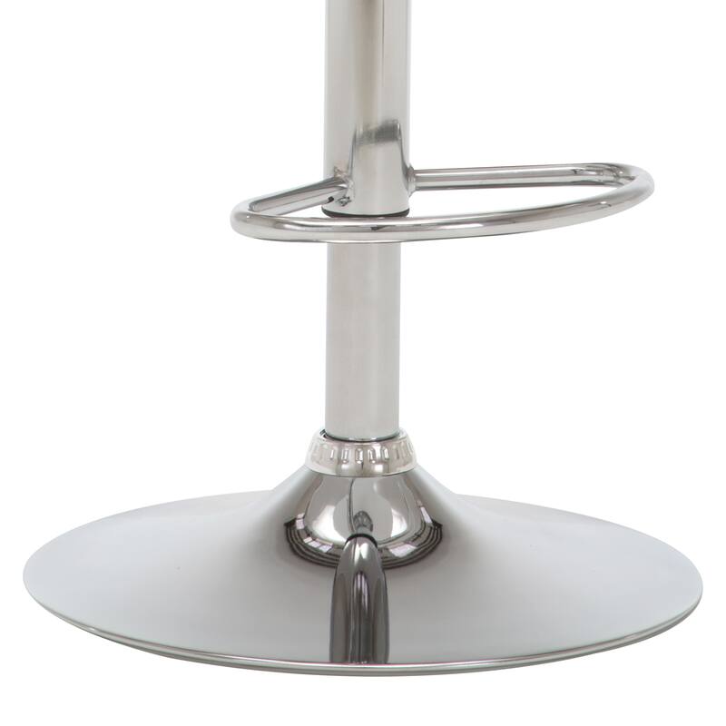 Adjustable Barstools Airlift Counter Bar Pub Height Stools with Plastic Seat Set of 2