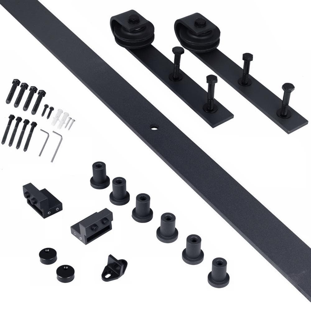 24 in x 84 in Walnut Stained Z Bar Wood Barn Door w/ Sliding Hardware Bed Bath & Beyond 31478602