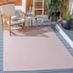 SAFAVIEH Courtyard Jonell Indoor/ Outdoor Waterproof Patio Backyard Rug - 9' x 12' - Ivory/Pink