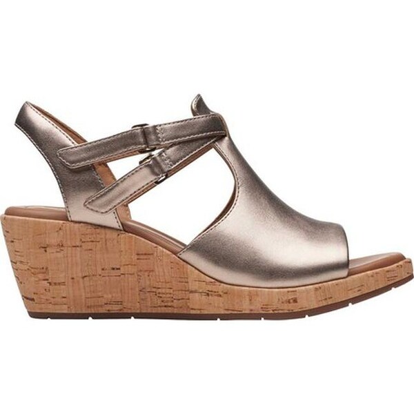Clarks un plaza clearance strap wedge sandal