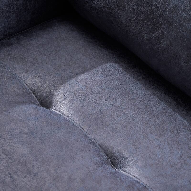 Modern 31" Microfiber Club Chair with Tapered Legs and Thick Seat Cushions