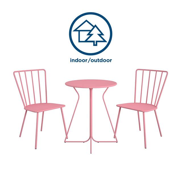 The Novogratz Poolside Collection Heidi 3 Piece Outdoor Bistro Set 3 Piece