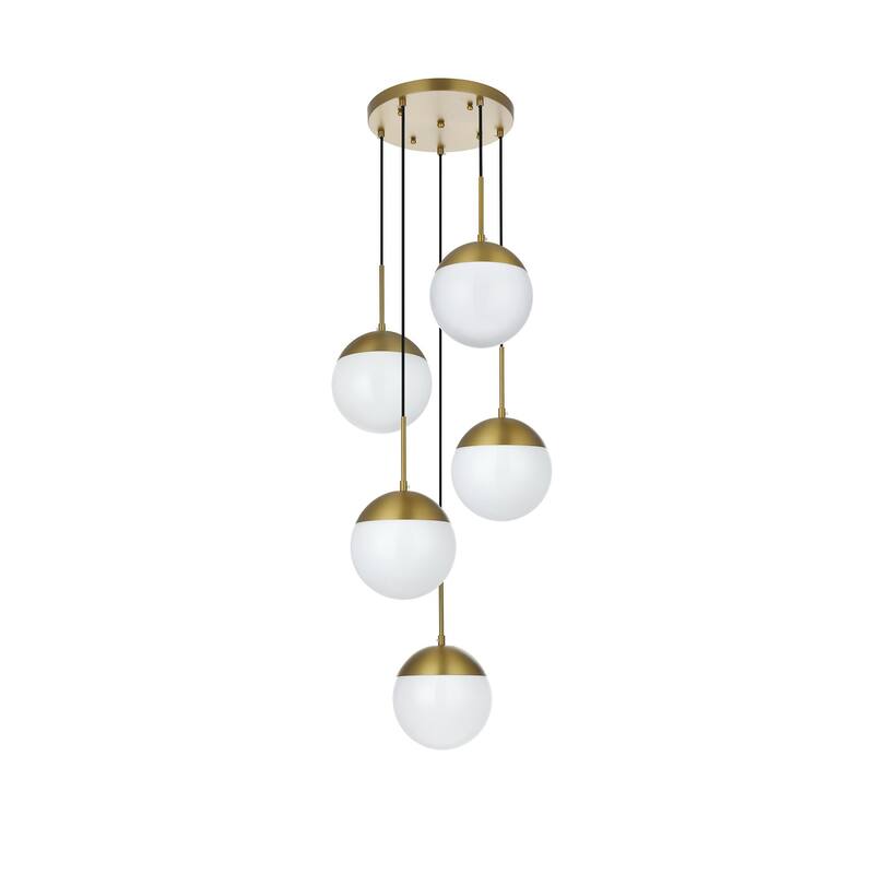 Elegant Lighting Eclipse 5 Light 18" Wide Multi Light Pendant with