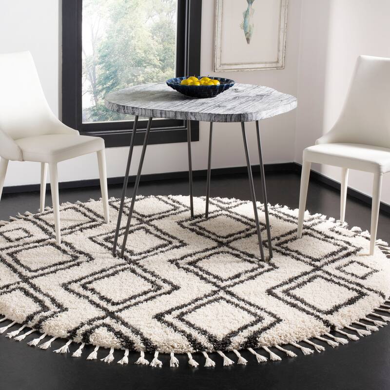 SAFAVIEH Moroccan Fringe Shag Jeane 2-inch Thick Rug