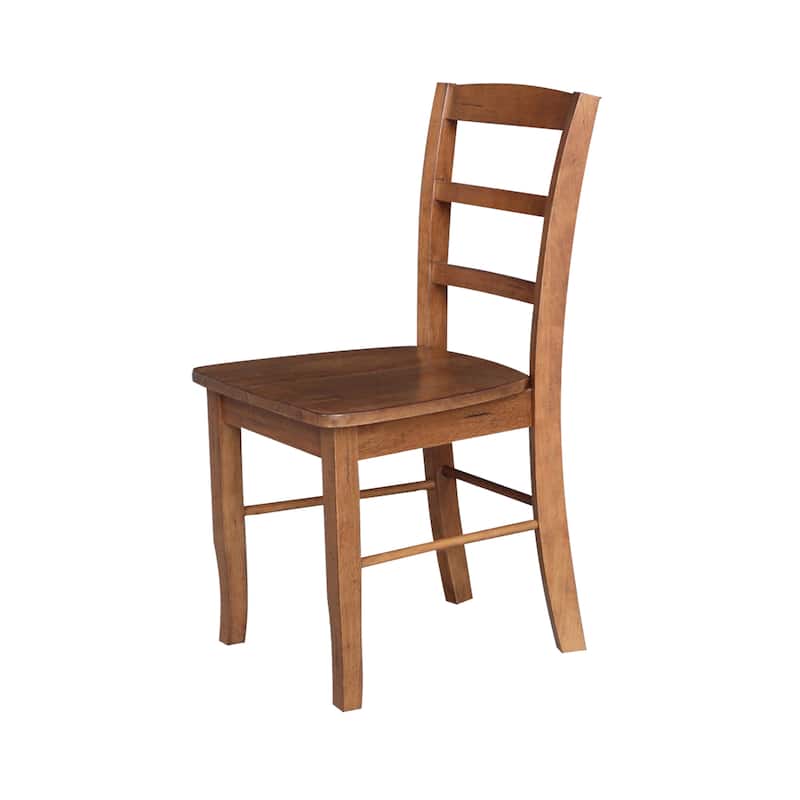 International Concepts Solid Wood Madrid Ladderback Chairs, Set of 2
