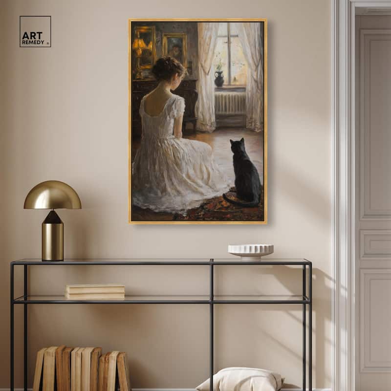 Her Faithful Companion Canvas by Art Remedy