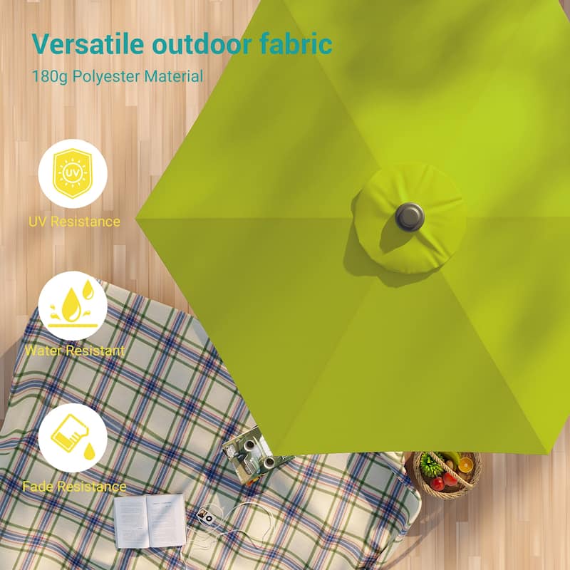 Bonosuki 7.5-foot Waterproof Sunshade Canopy Patio Umbrella