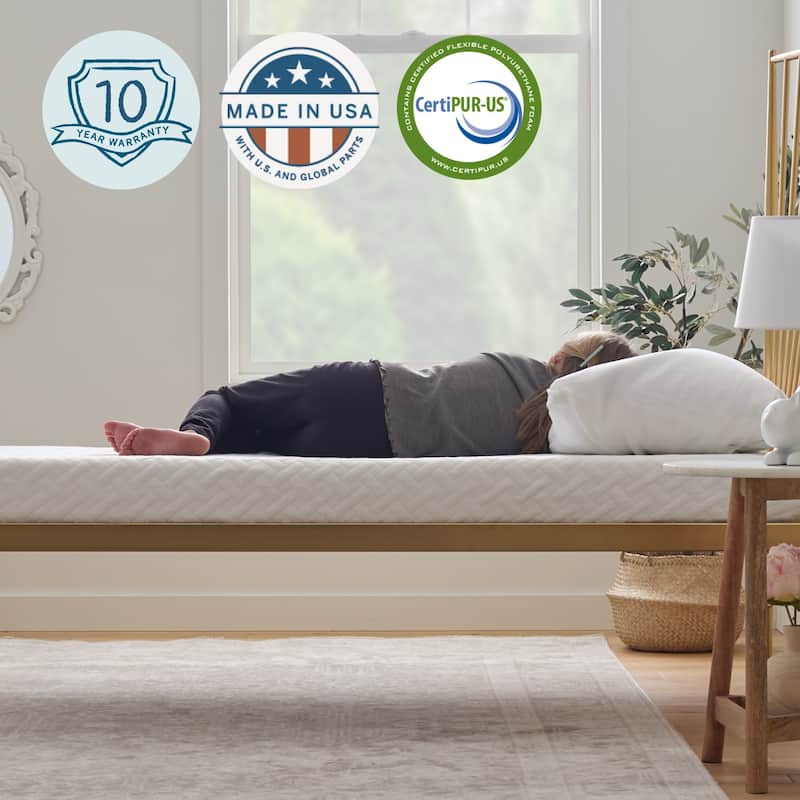 Lucid SureCool 5-inch Gel Memory Foam Mattress, Firm Feel