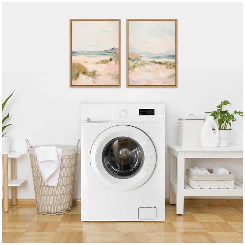 Kate and Laurel Natural Tranquil Landscape 2 Piece Framed Canvas Wall Art Set by Amy Lighthall