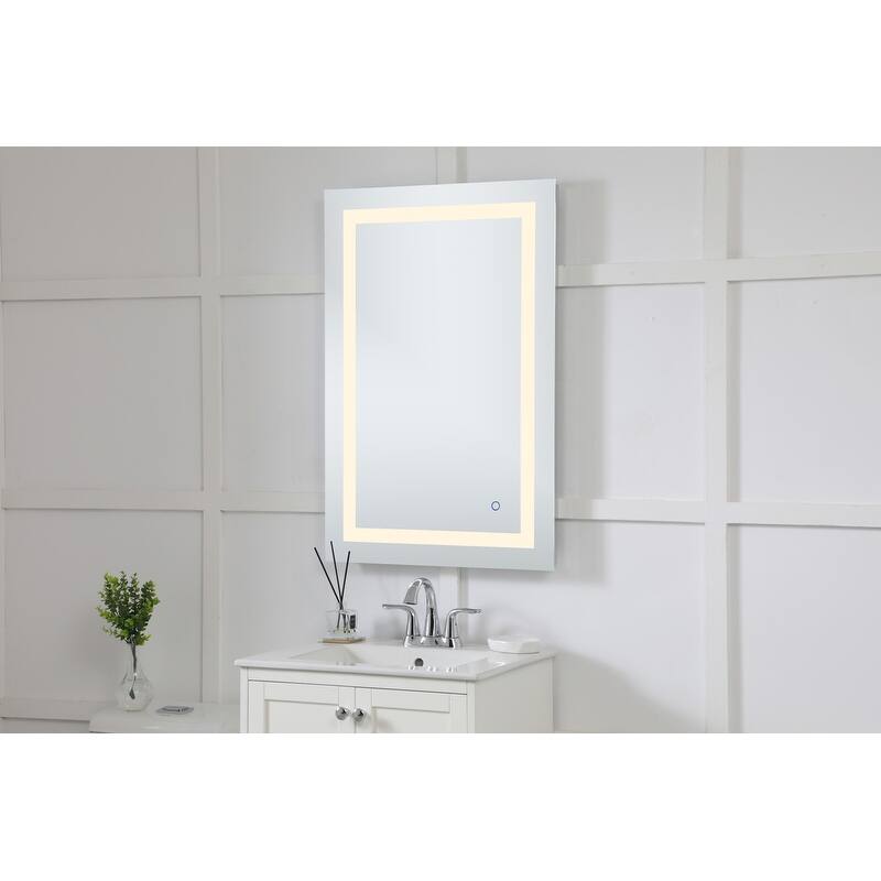Avalon 24" x 36" Hardwired LED mirror - Silver