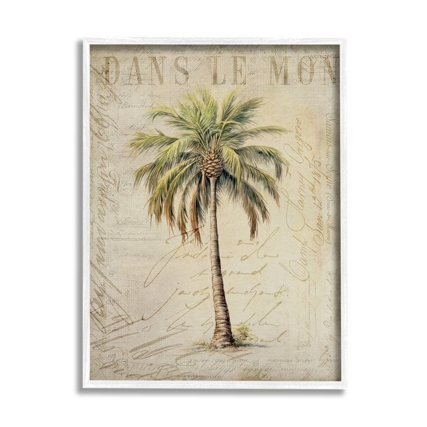 PALMO様用　LANE 50's ビンテージ アクレイムシリーズ サークルテー Stupell Vintage Palm Tree Framed Giclee Art Design by Andrea Haase
