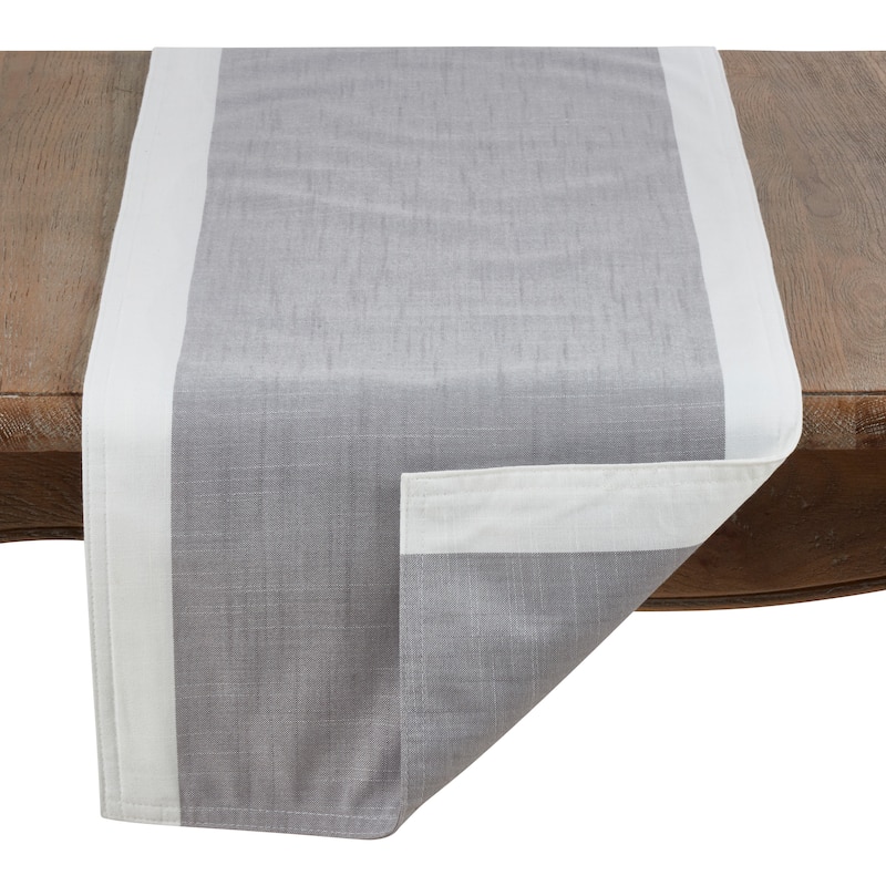 Poly Runner With White Band Border