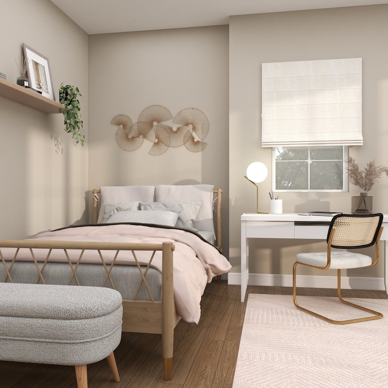 CosmoLiving by Cosmopolitan Gold Metal Crescent Overlapping Wire Fan Sunburst Home Wall Decor