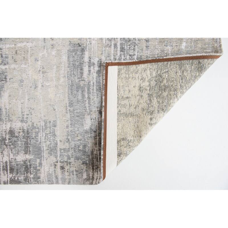 Heyad Abstract Modern Non Skid Woven Area Rug By HomeRoots - 96' X '31' X '0.12
