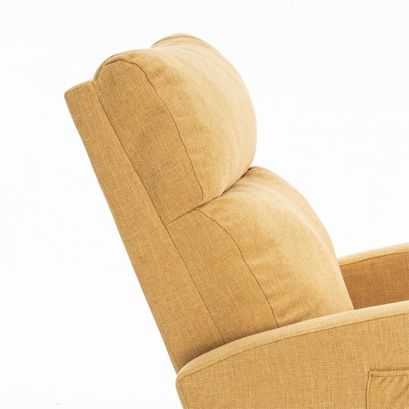 HOMYKA 28" Wide Rocking Chair for Nursery with Solid Wood Leg