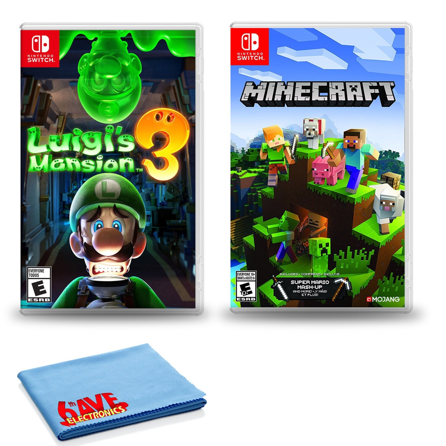 nintendo switch lite luigi's mansion 3 bundle