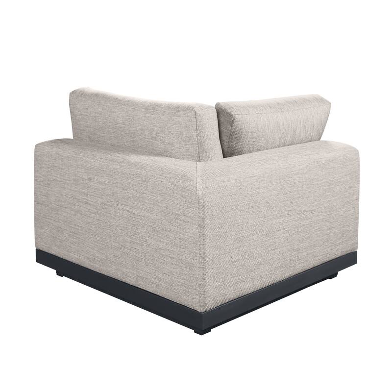 Oslo Aluminum Outdoor Upholstered Corner Seat