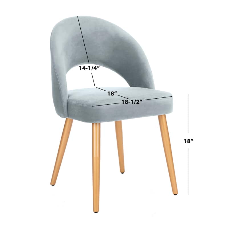 SAFAVIEH Reva Retro Dusty Rose/ Gold Chair (Set of 2) - 21.3" x 24.3" x 31.8" - 21Wx24Dx32H