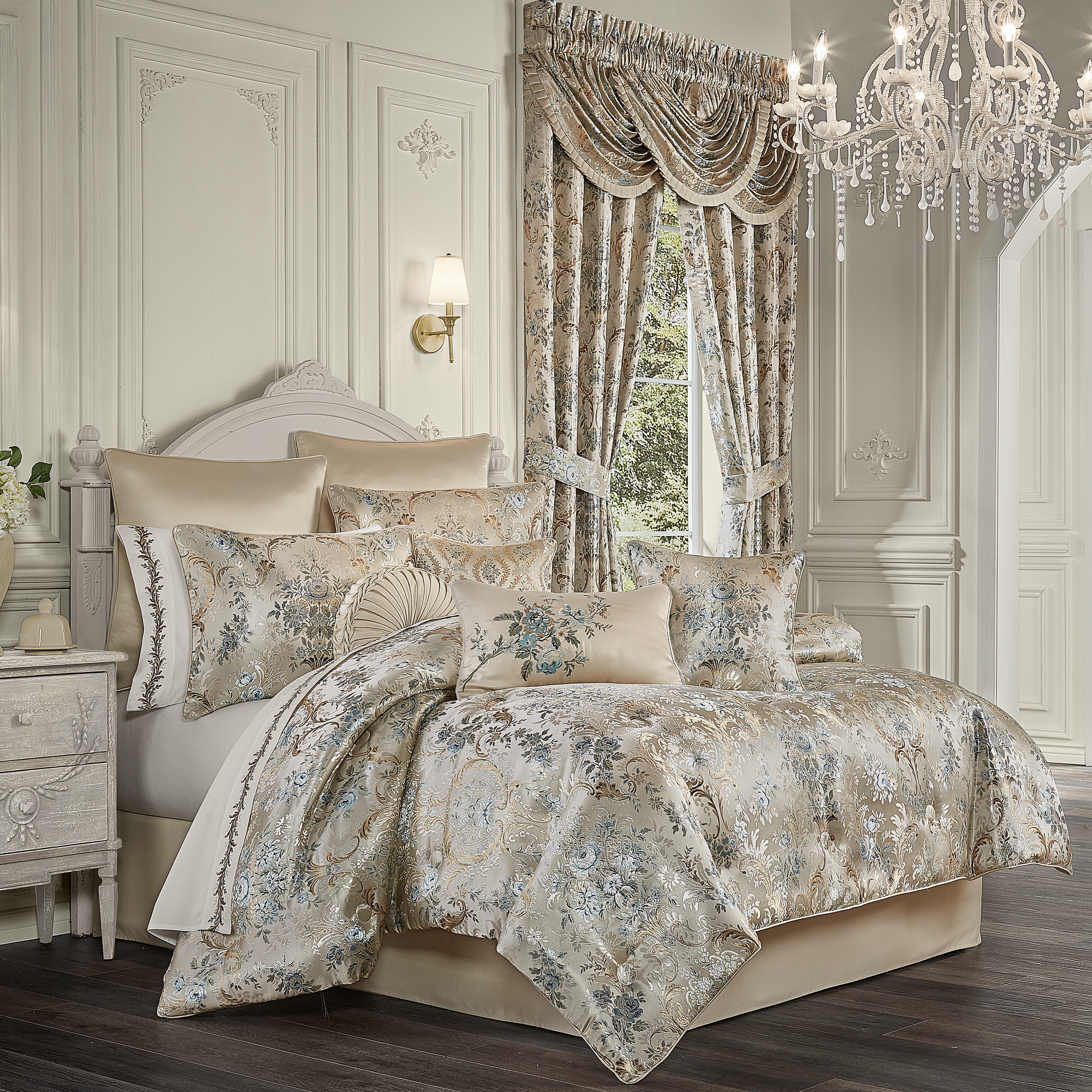 J queen new york maribella crimson comforter store set