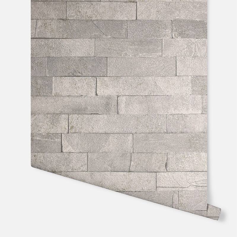 Arthouse Mortimer Taupe Brick Wallpaper