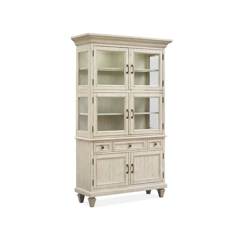Magnussen Home Newport Alabaster Dining Cabinet - 48"Wx 18"D x 80"H - Alabaster