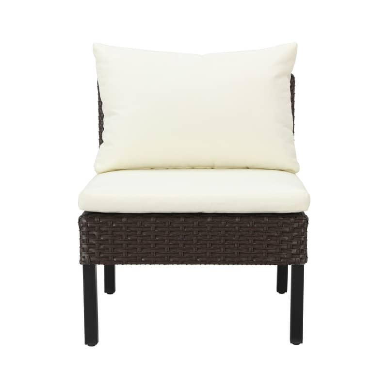 Patio Festival 6-Piece Outdoor Wicker Conversation Seating Set