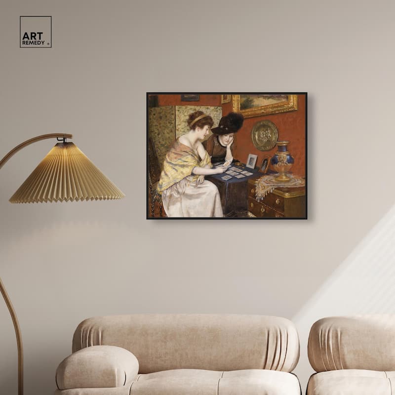 Reading the Cards Canvas by Art Remedy