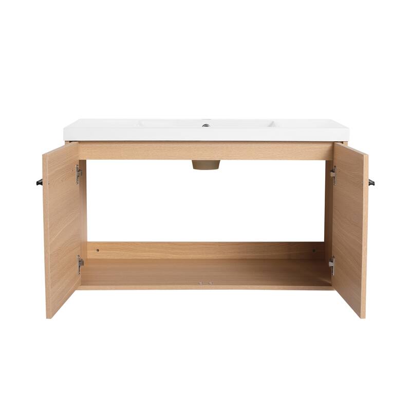 Beingnext 16''/20''/24"/30"/36" Bathroom Vanity with Sink, Floating Bathroom Vanity with Soft Close Door
