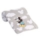 preview thumbnail 4 of 4, Lambs & Ivy Disney Baby Moonlight Mickey Mouse Gray Soft Fleece Baby Blanket