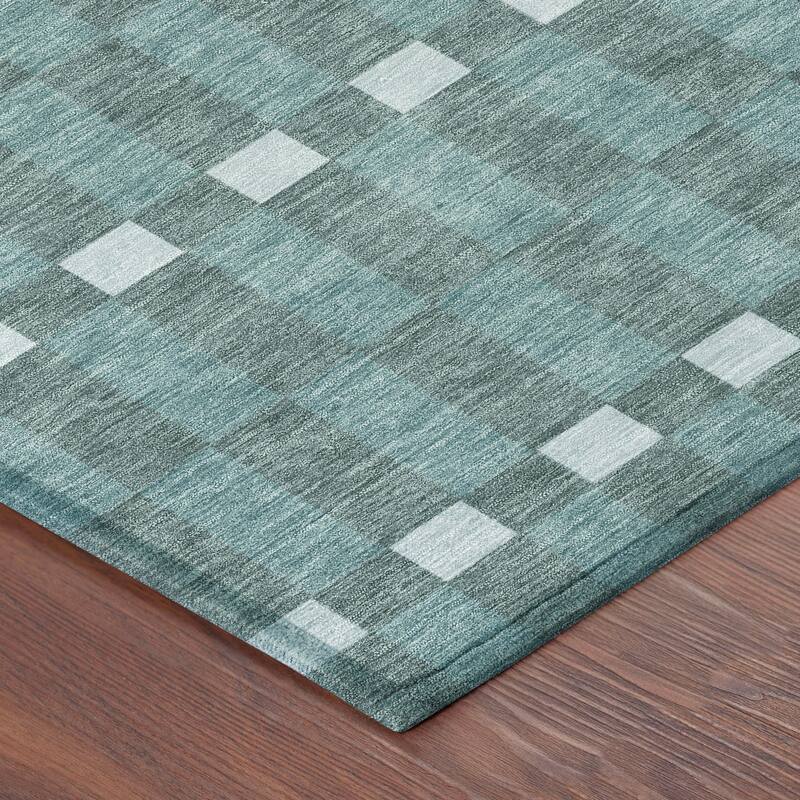 Machine Washable Indoor/ Outdoor Modern Augusta Chantille Rug