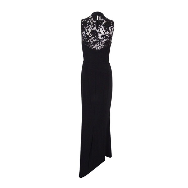 ralph lauren black and white gown