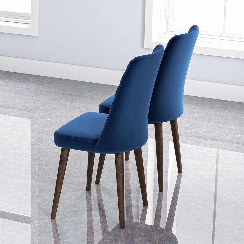 Set of 2 Mid-Century Modern Velvet Dining Chair for Living Room
