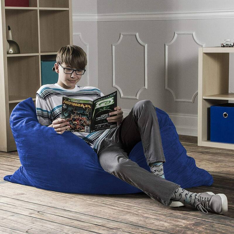 Microsuede Kids Pillow Bean Bag - 44" - Blue