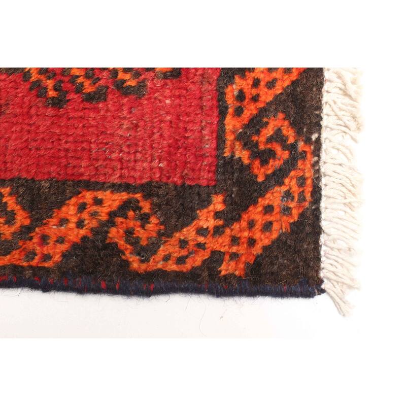 ECARPETGALLERY Hand-knotted Andelz Red Wool Rug - 2'11 x 5'7