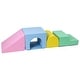 preview thumbnail 2 of 4, Toddler Foam Climbing Blocks - 4PCS Soft Indoor Play Set, Anti-Slip - Pink