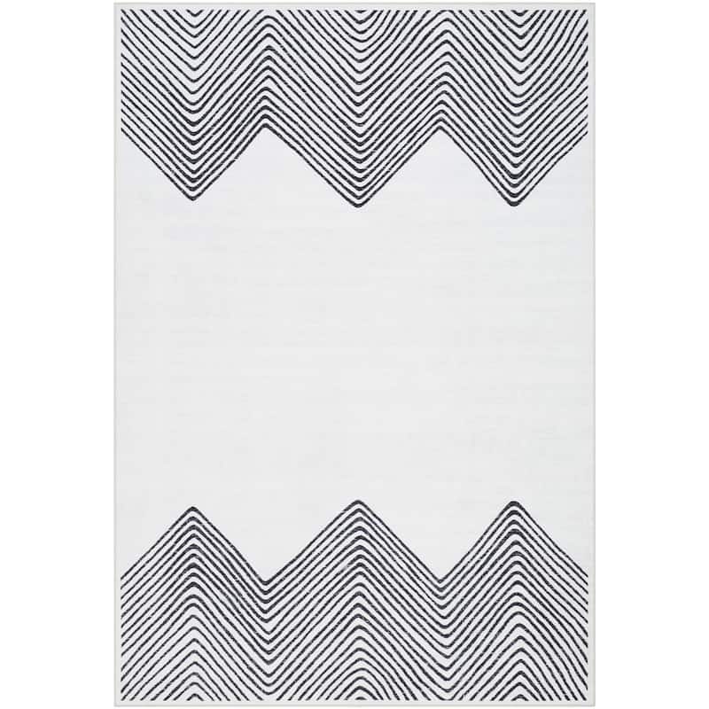 Livabliss Lavable Global Chevron Washable Area Rug