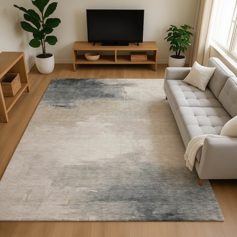 Premium Washable Super Soft Modern Chic Mayfield Rug - Beige - 3' x 5'