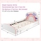 preview thumbnail 9 of 9, Costway Kids Upholstered Platform Bed Children Twin Size Wooden Bed